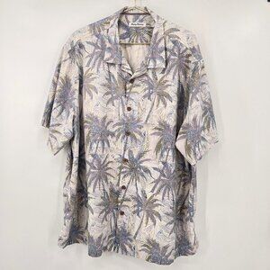 Tommy Bahama Mens 2 XLB/ 2TTG Palm Exposure Silk Blend Camp Shirt